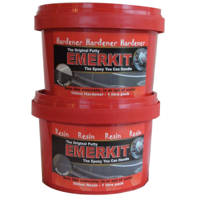 Emerkit Pool Putty 1kg - Fixes Leaks In Pools - Sets Underwater Emerkit Pool Putty 1kg - Fixes Leaks In Pools - Sets Underwater